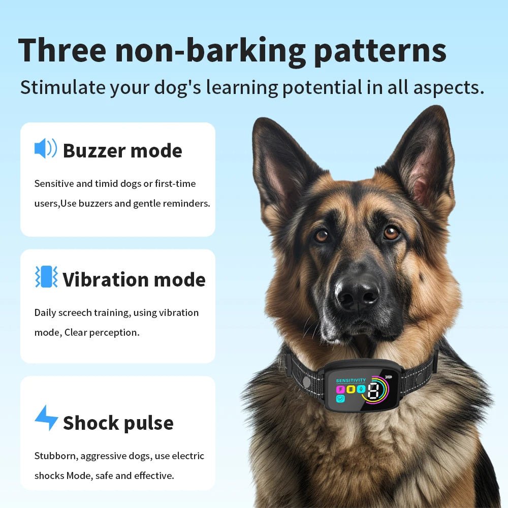 Smart Automatic Anti Barking Dog Collar Rechargeable Bark - AURA