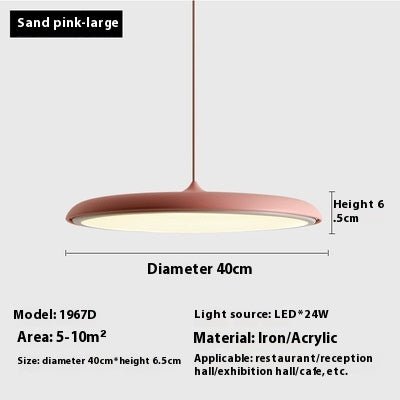 Dining Room Chandelier Macaron Flying Saucer Artistic Lamp - AURA