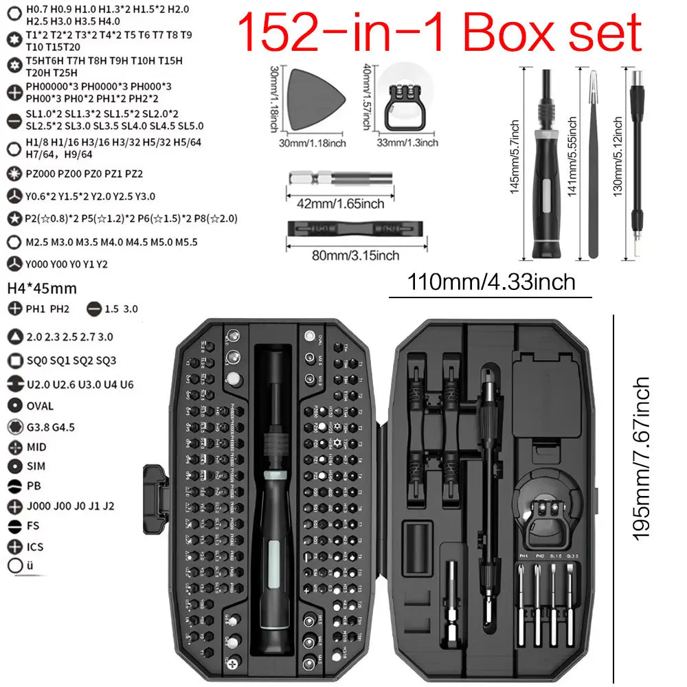 Precision Screwdriver Set, Laptop Tool Kit, 152/25 in 1 Professional Computer Screwdriver - AURA