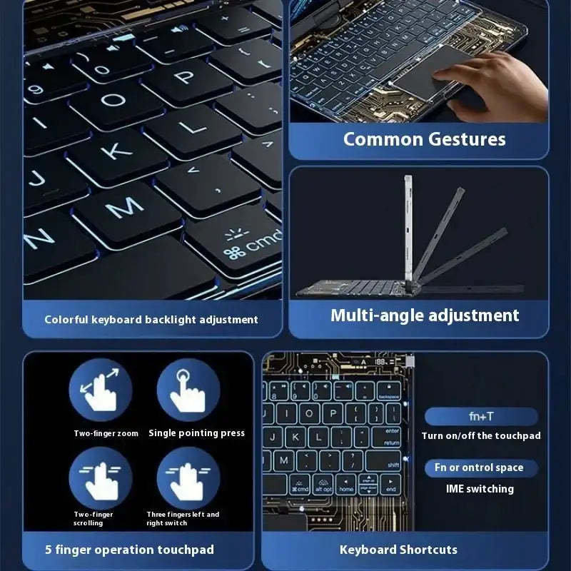 Transparent Rotate Ipad Wonderful Control Keyboard Apply Ipad Air5 - AURA