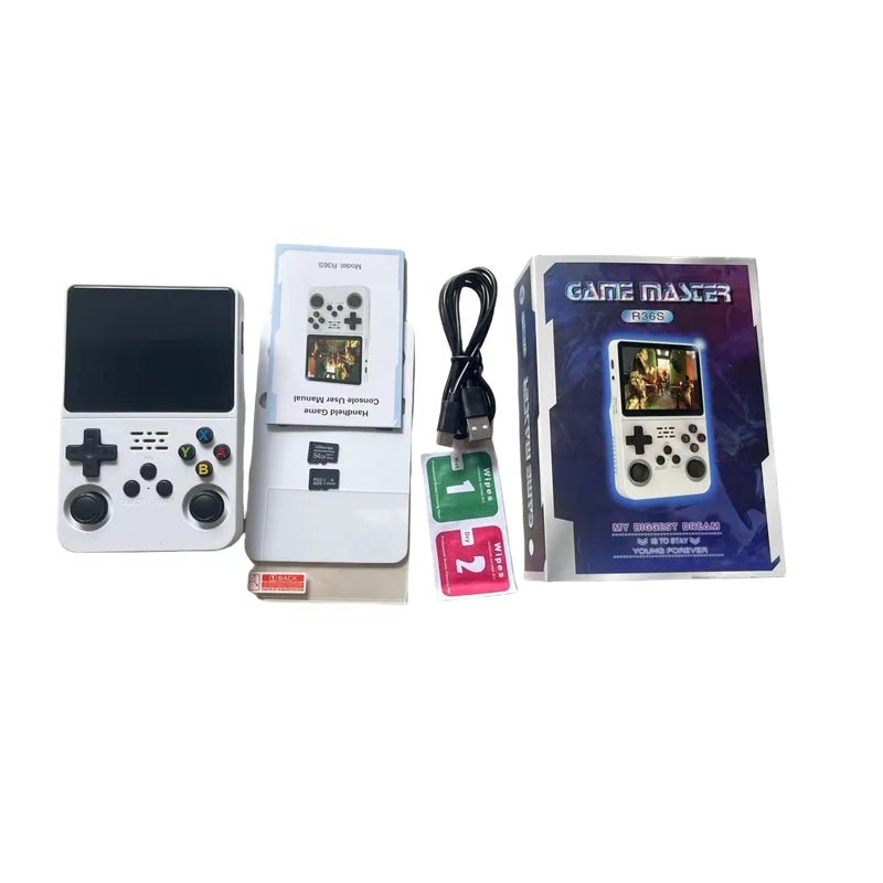Console R36s 128gb Retro Handheld Video Game Console 3.5inch for Kids - AURA