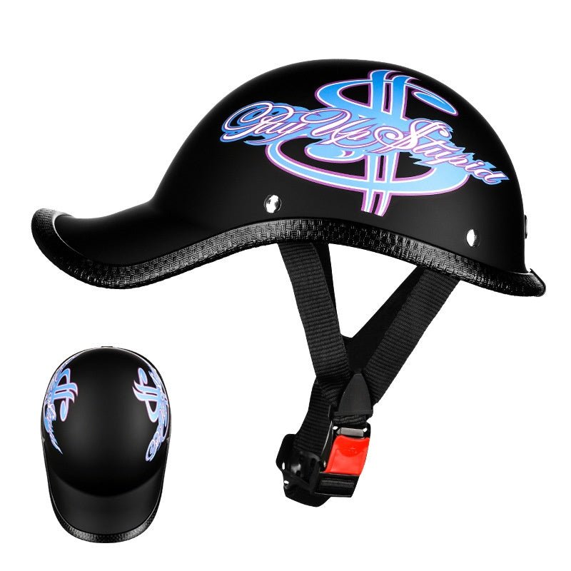 Electric Battery Motorcycle Helmet Retro Half Helmet - AURA