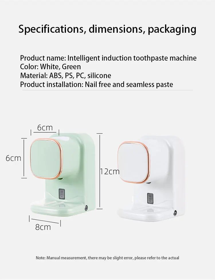 Automatic Toothpaste Dispenser Wall Mounted - Electric - AURA