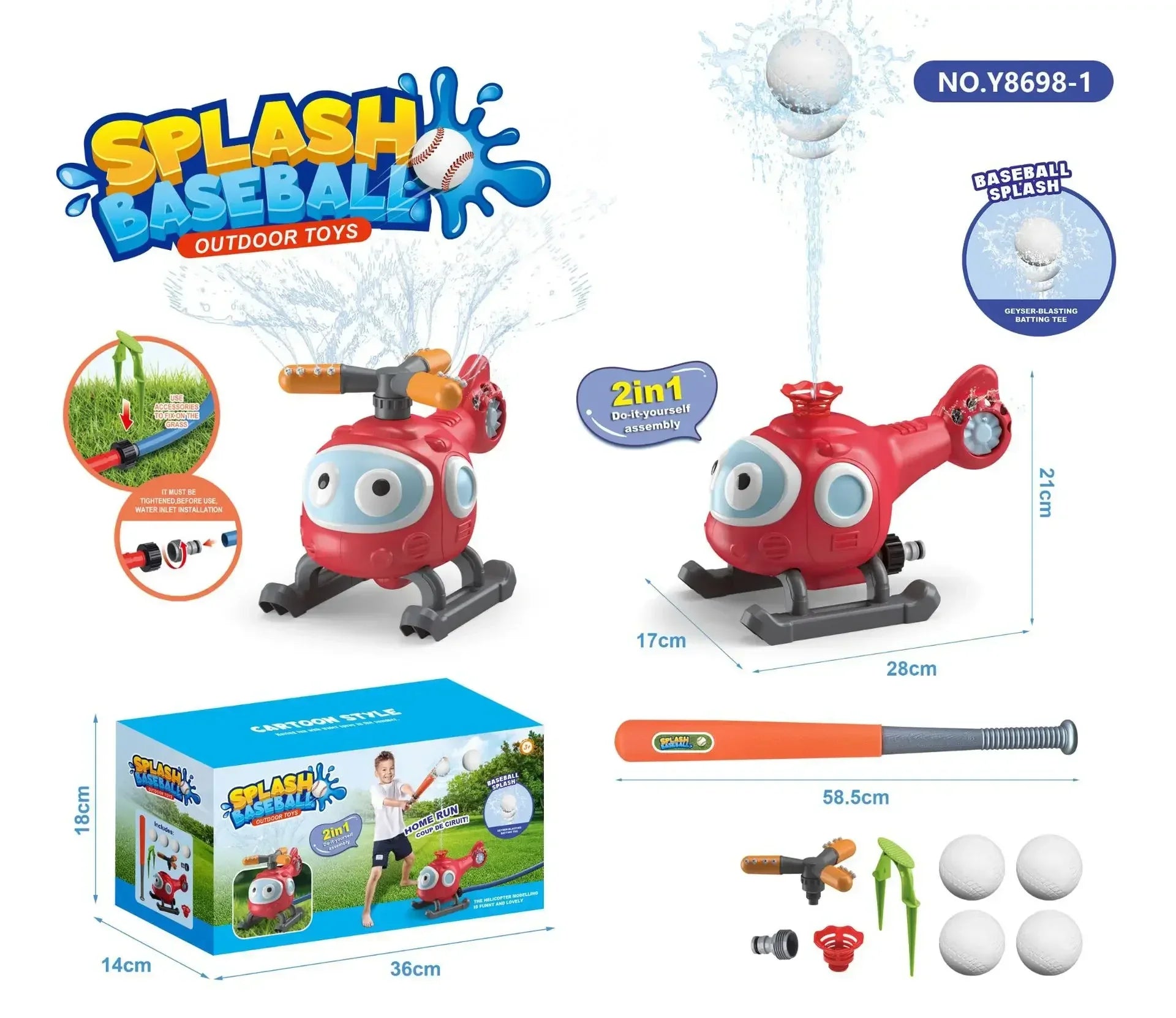 Garden Sprinkler Outdoor Water Spray Toy Backyard Garden Water Toys Summer - AURA