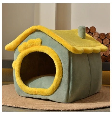 Foldable Dog House Pet Cat Bed Winter Dog Villa - AURA
