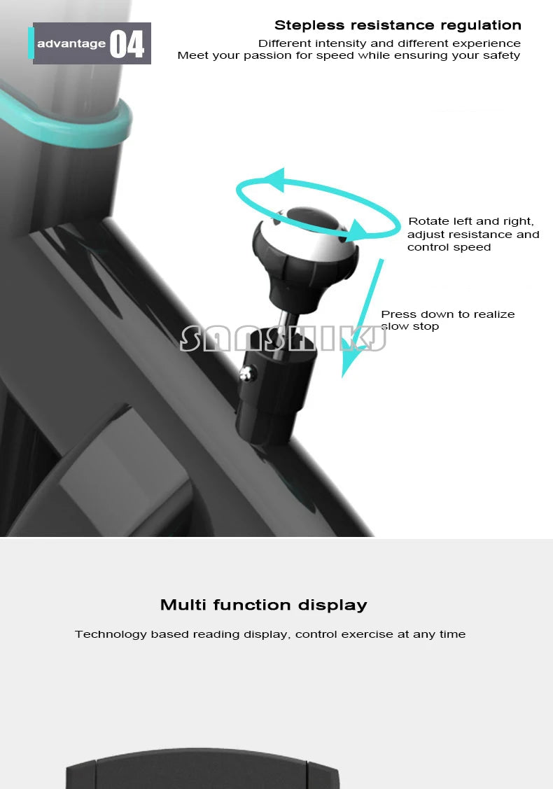 Indoor Fitness Spinning Bike with Bluetooth - AURA