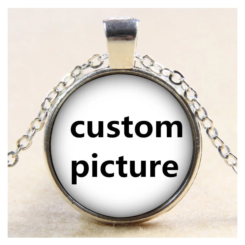 Personalized Photo Custom pictures Silver plated Crystal Wings glass - AURA