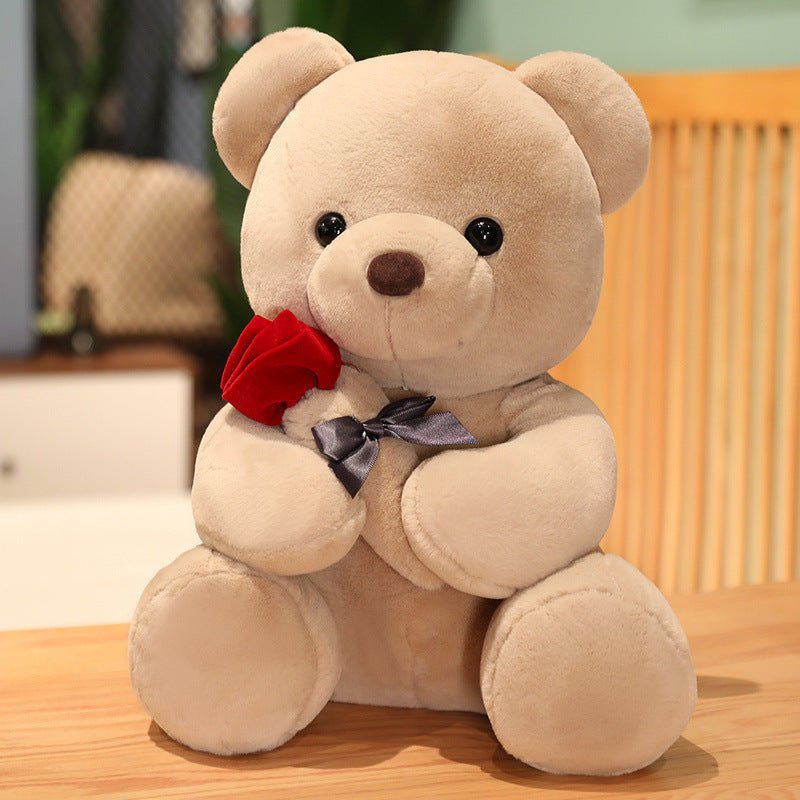 23 - 45cm New Lovely Hug Roses Teddy Bear Plush Pillow - AURA