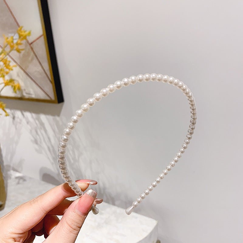 Thin pearl headband - AURA