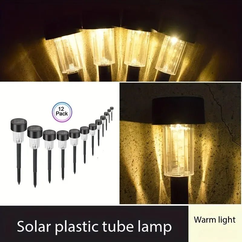 12 Pack Solar Outdoor Lights Solar Garden Light LED Landscape Lighting Waterproof - AURA