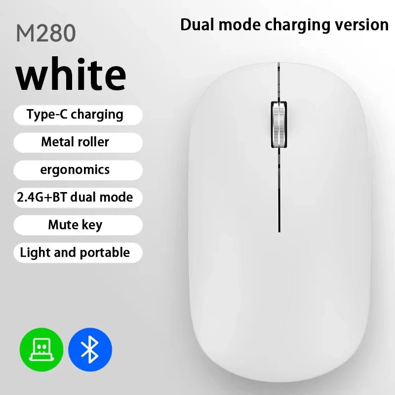 Xiaomi Bluetooth Wireless Mouse Dual Mode DPI Adjustable 2.4G Type - C - AURA