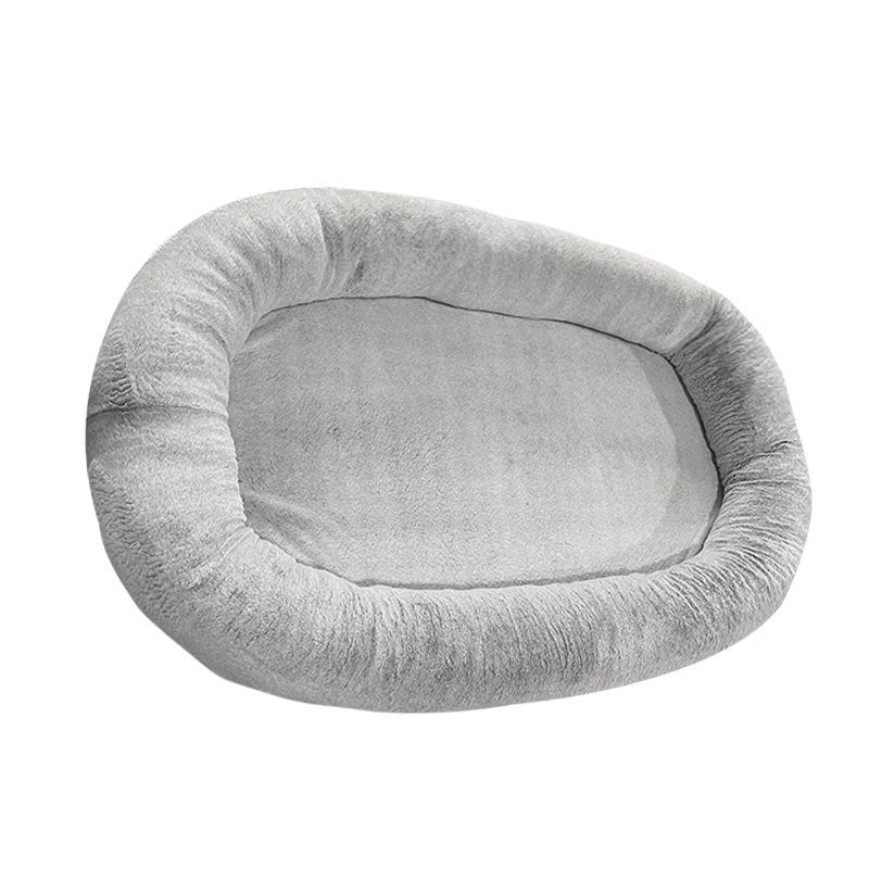 Large Human Short Plush Dog Bed - AURA