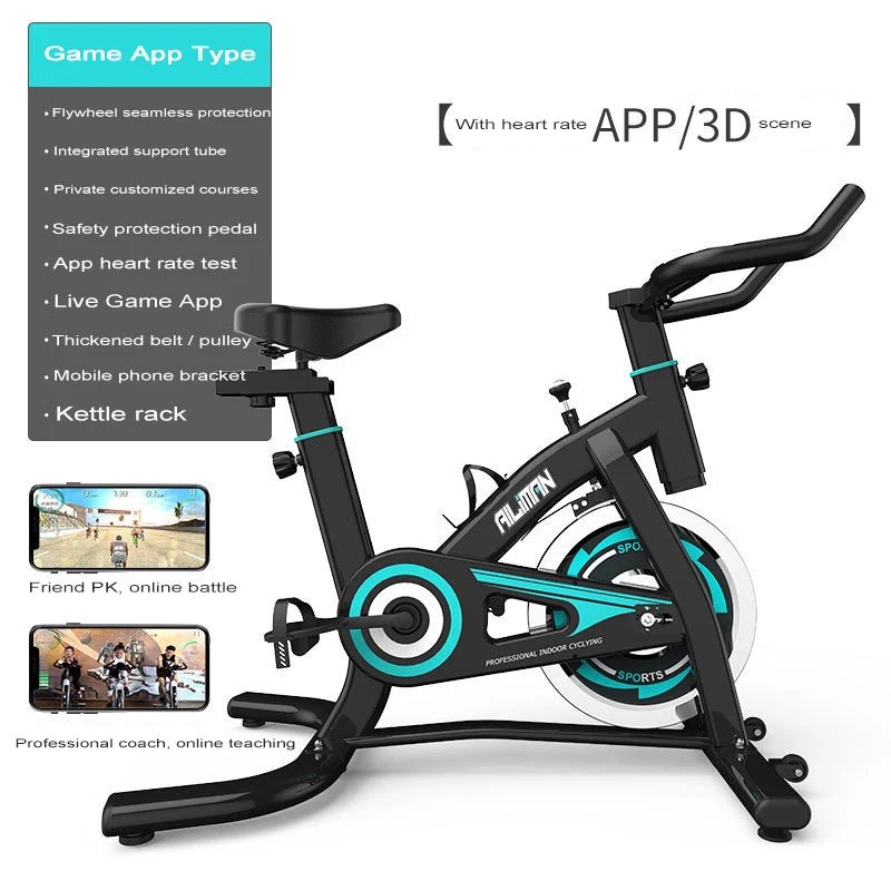 Indoor Fitness Spinning Bike with Bluetooth - AURA