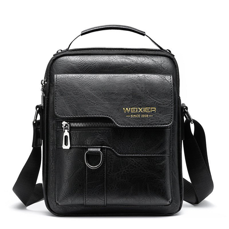 Popular Men's Messenger Bag One Shoulder Retro Business Backpack - AURA