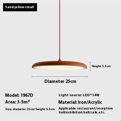 Dining Room Chandelier Macaron Flying Saucer Artistic Lamp - AURA