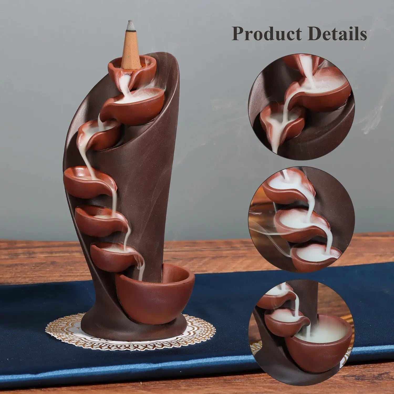 Reflux incense burner bracket, handmade statue decoration - AURA