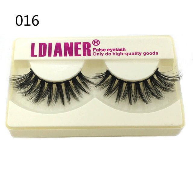 Mink Eyelashes 25mm Wispy Fluffy Fake Lashes - AURA