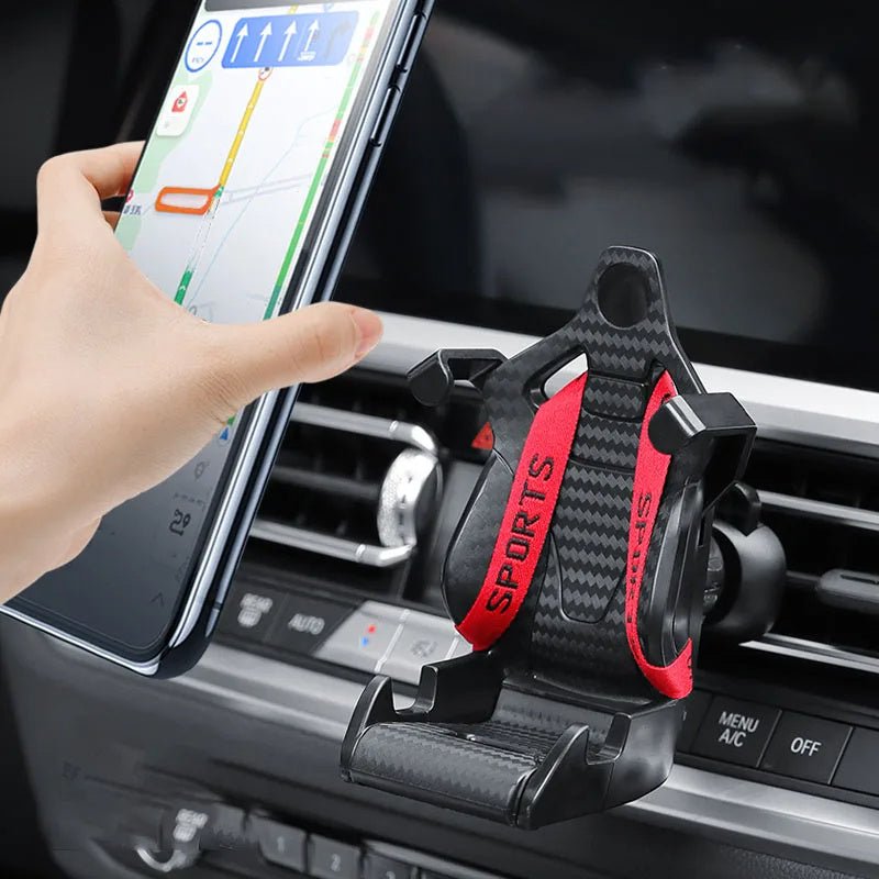 Racing Seat Shape Car Phone Holder Auto Air Vent Mobile Phone Clip - AURA