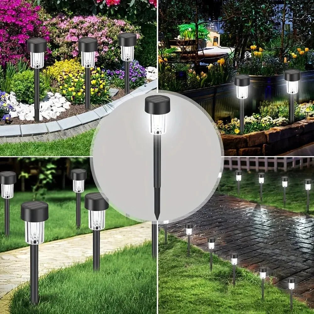 12 Pack Solar Outdoor Lights Solar Garden Light LED Landscape Lighting Waterproof - AURA