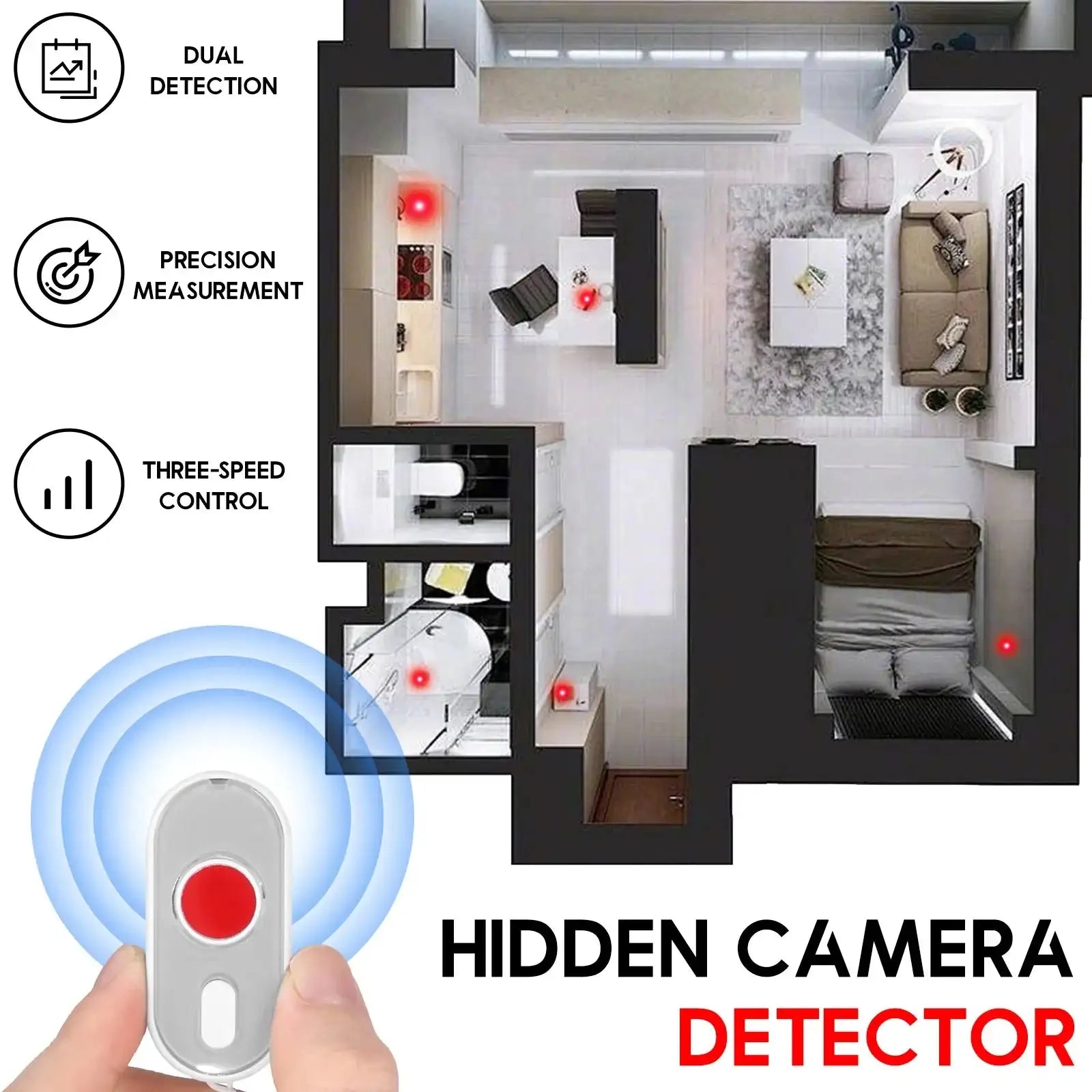 Hidden Camera Detector for Travel, Hotels, Home, Office - AURA