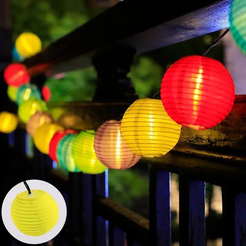 Solar Lantern String Lights Waterproof Outdoor LED Garland Fairy Light Patio Garden - AURA