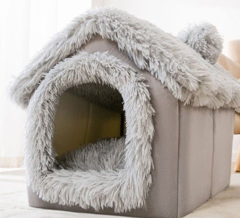 Foldable Dog House Pet Cat Bed Winter Dog Villa - AURA