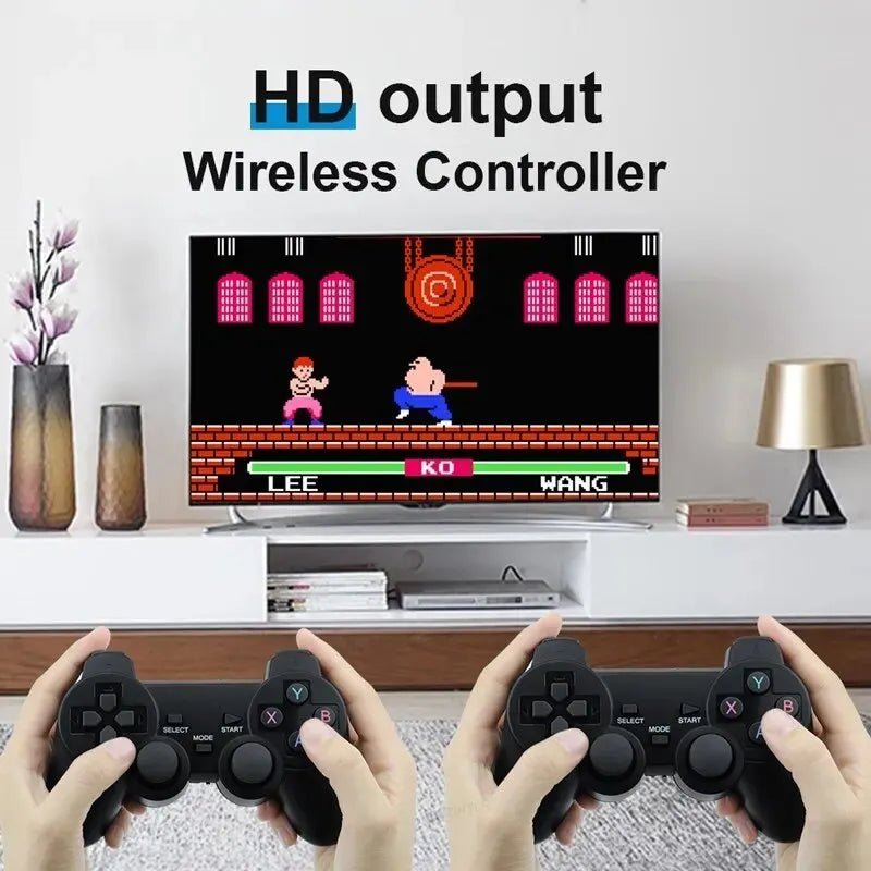 Video Game Console Built - in 20000 Games Wireless Controller TV Game Stick 4K HD - AURA