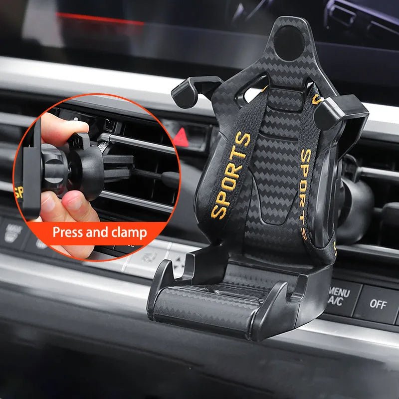 Racing Seat Shape Car Phone Holder Auto Air Vent Mobile Phone Clip - AURA