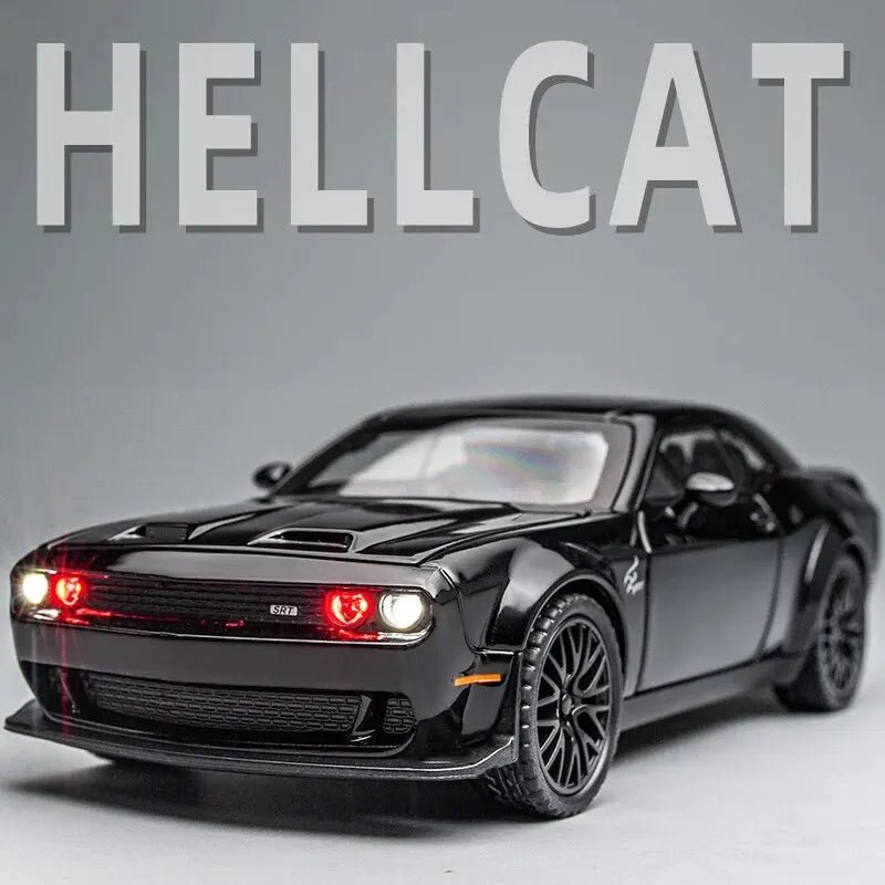 Dodge Challenger Hellcat Toy Car for 1: 32 Scale Die Cast Metel Cars Toy - AURA