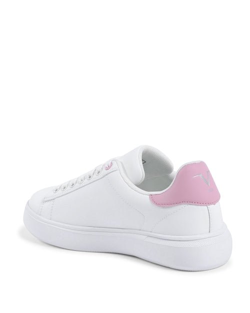 V Italia Womens Sneaker Multicolor SNK 004 W WHITE PINK - AURA