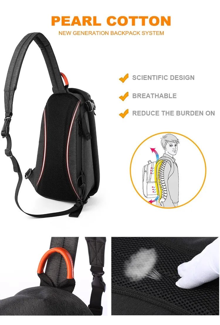 Multifunction Sling Bag Chest Bags for Men Fashion - AURA