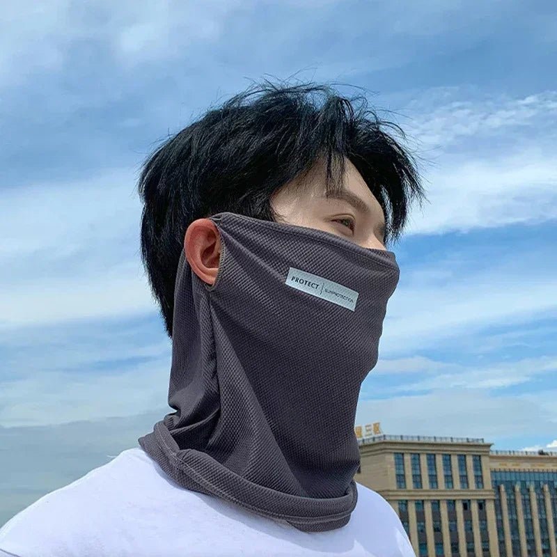 Ice Silk Sunscreen Mask For Men Women Outdoor Cycling Face Cover - AURA