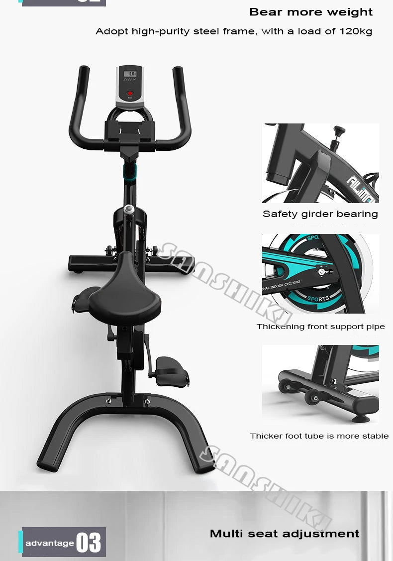 Indoor Fitness Spinning Bike with Bluetooth - AURA