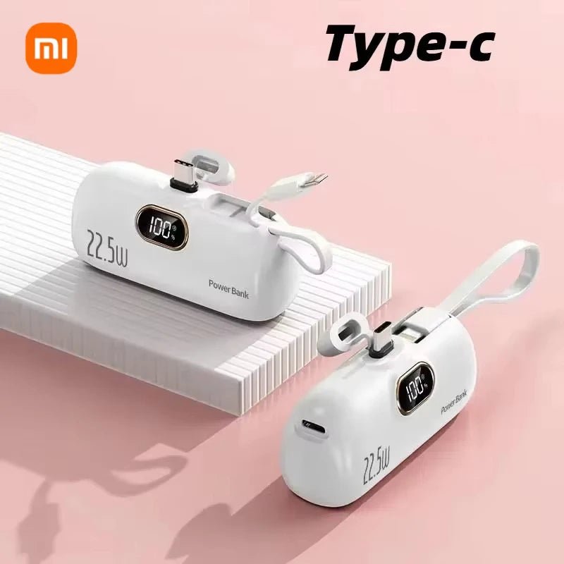 Xiaomi 30000mAh Capsule Power Bank Fast Charge Portable Mobile Power Supply - AURA