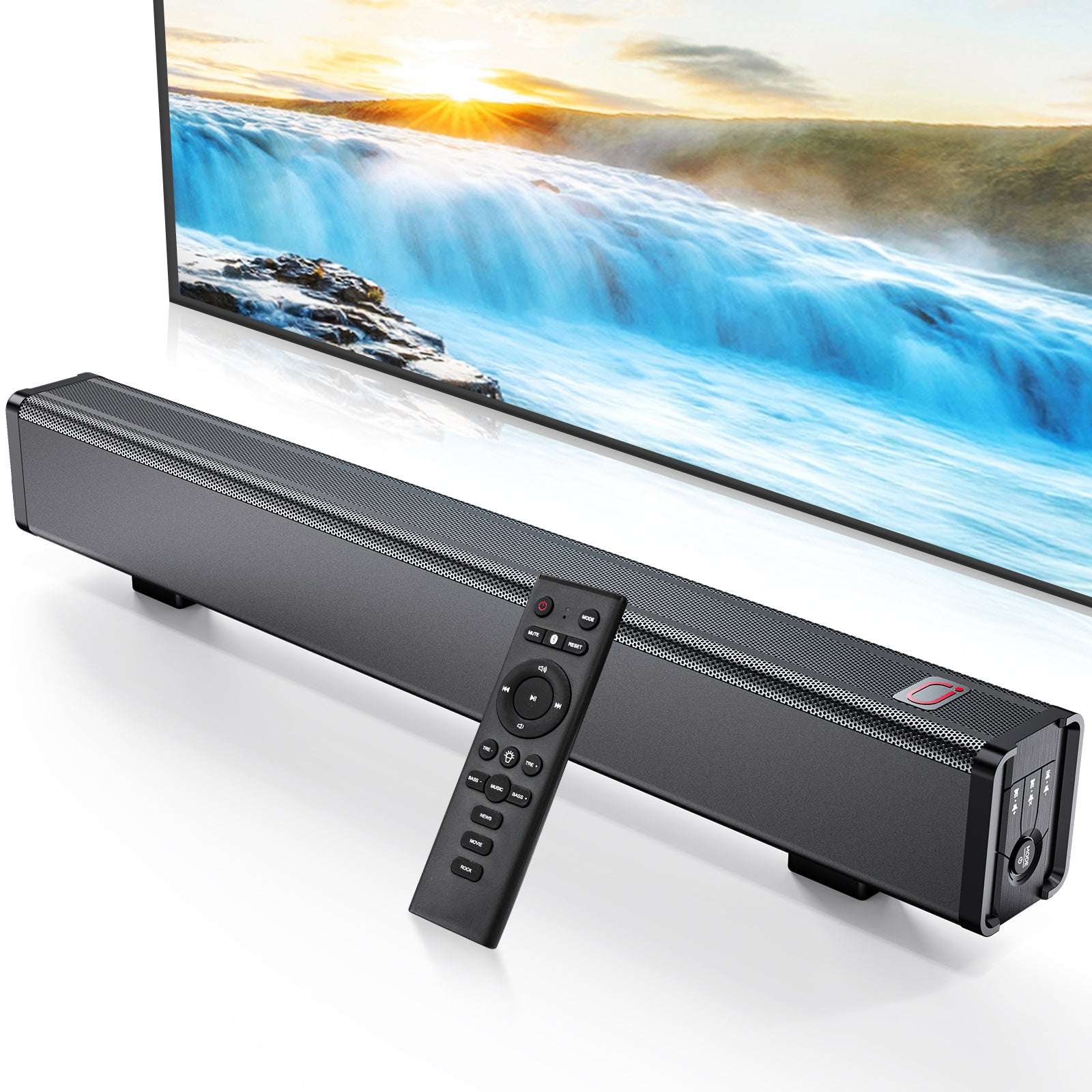 JYX H7 31.5in Soundbar For TV & 3D Surround Sound Bar For TV With Subwoofer - AURA