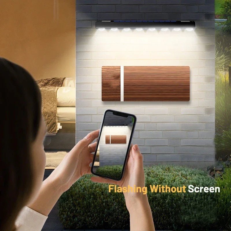 4/6/8LED Solar Wall Light Solar Powered Lamp Outdoor Waterproof Garden Lights Balcony - AURA