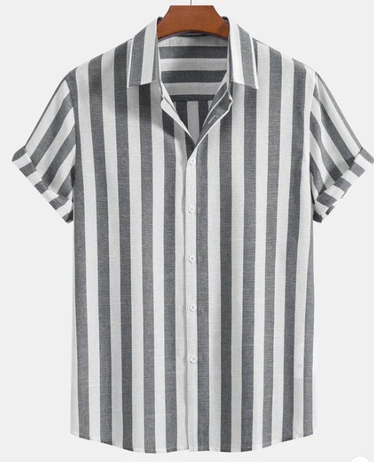 Fashionable Summer New Short - sleeved Printed Shirt For Men - AURA