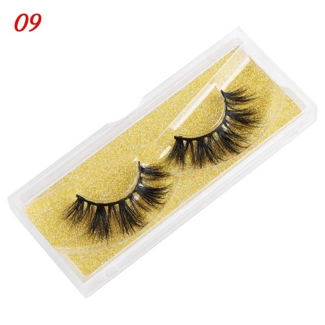 Mink Eyelashes 25mm Wispy Fluffy Fake Lashes - AURA