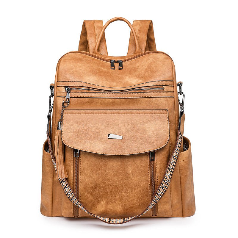 PU Retro Lady's Bags Large Capacity Women's Backpack - AURA