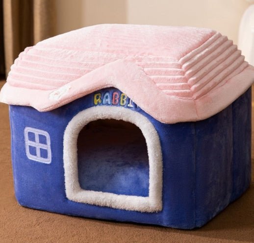 Foldable Dog House Pet Cat Bed Winter Dog Villa - AURA