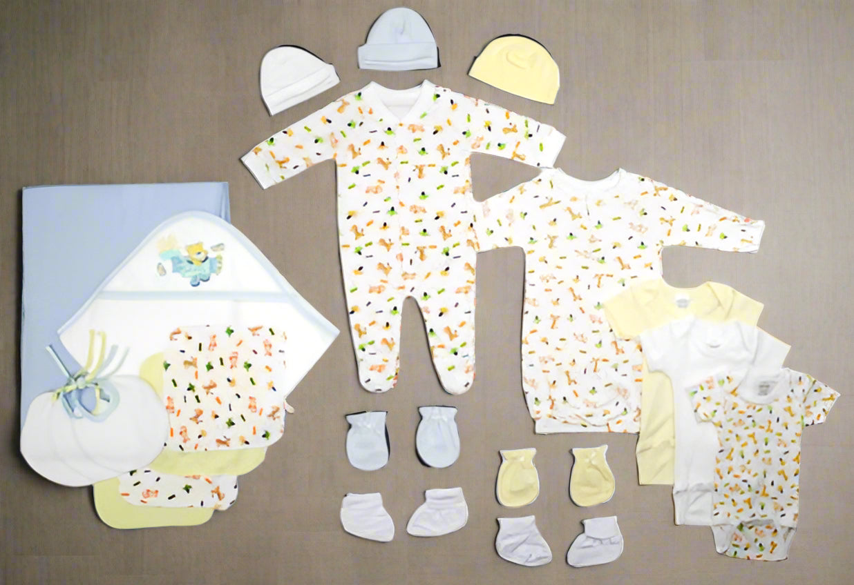 Newborn Baby Boys 21 Pc Layette Baby Shower Gift - AURA
