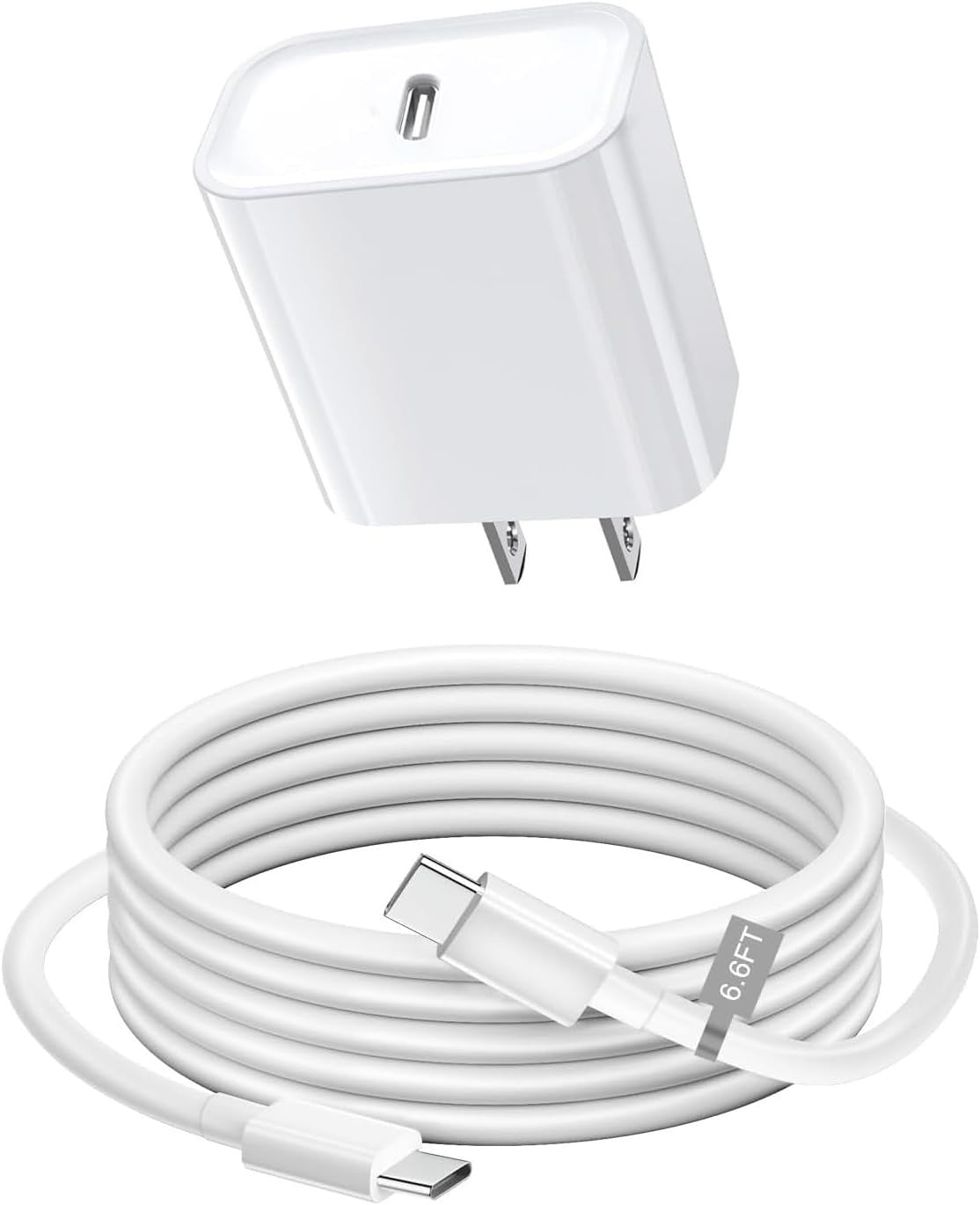 Phone Charger, Cube Phone Charger Travel 2Pack 6FT Lightning Cable - AURA