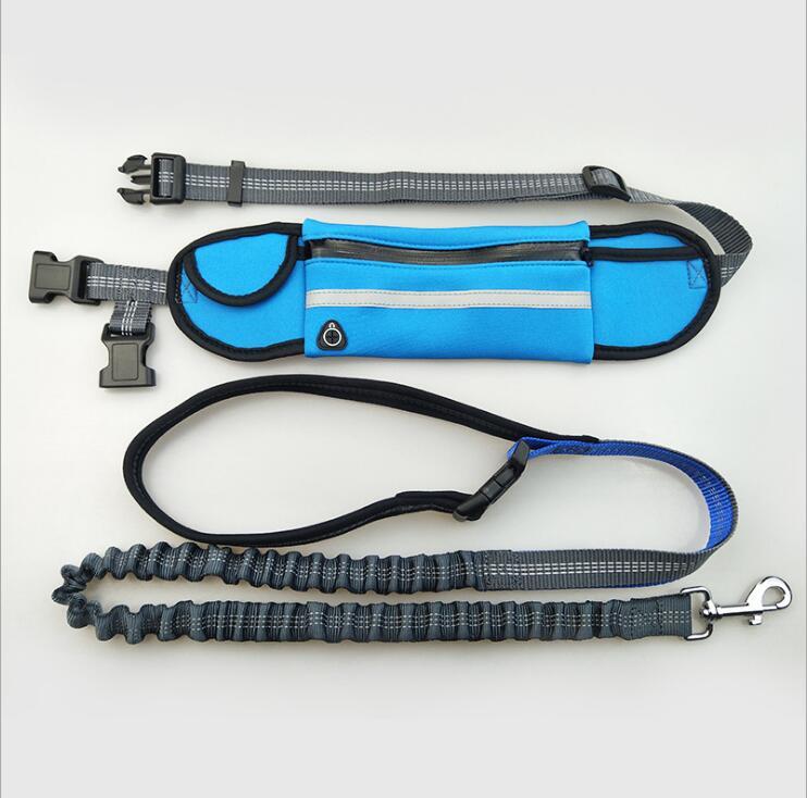 Hands - Free Dog Running Leash with Waist Pocket Adjustable Belt - AURA