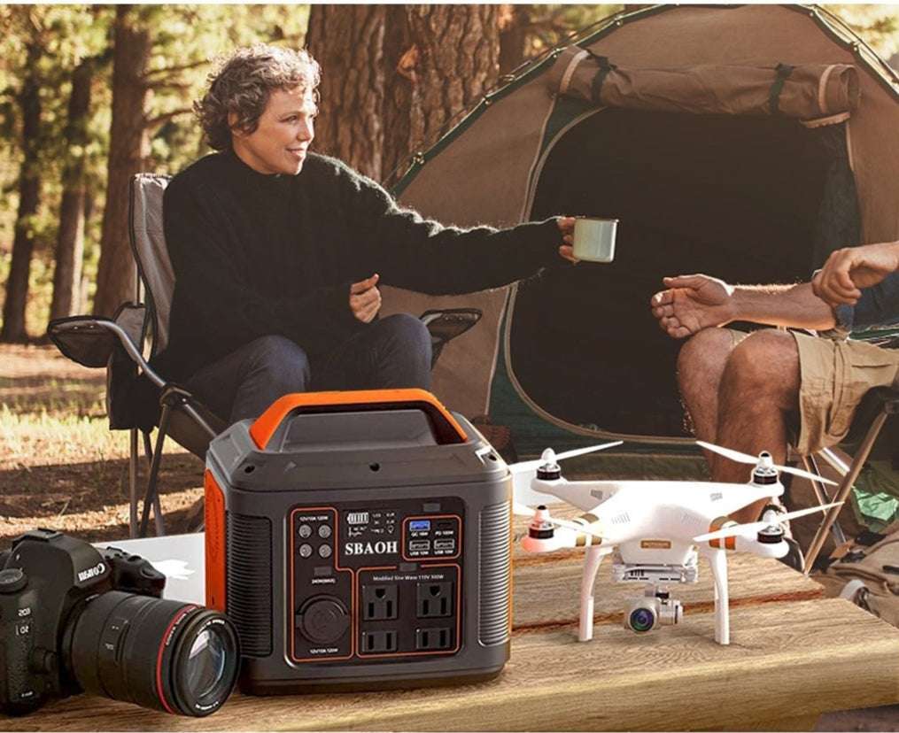 US Plug Portable Power Station P302,300W 296Wh Backup Lithium Battery - AURA