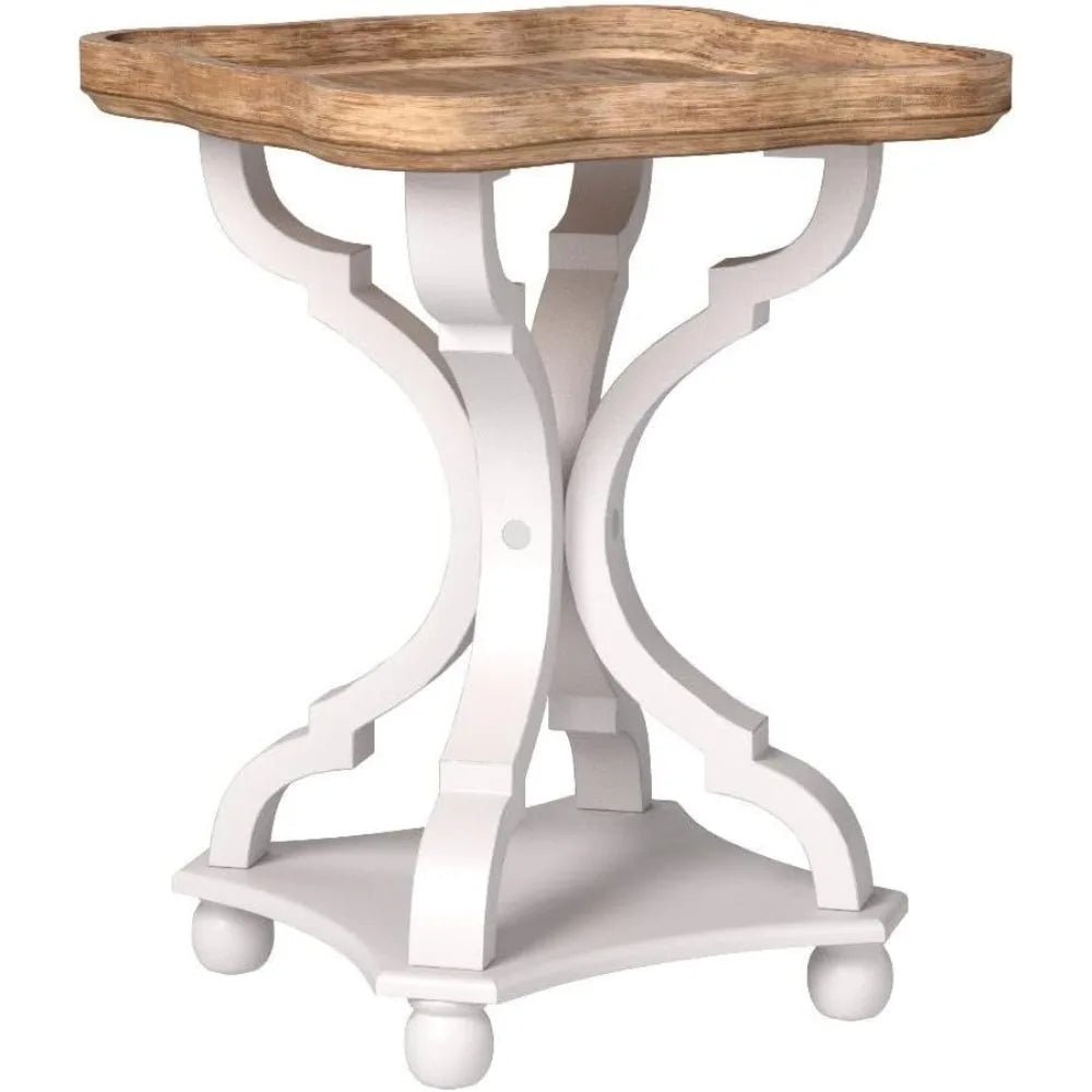 Rustic Farmhouse Cottagecore Accent End Table - AURA