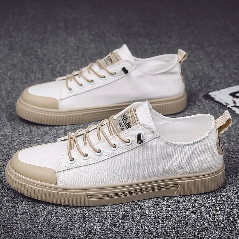 Men Vulcanize Shoes New Canvas Shoes Men Comfort Men Shoes - AURA