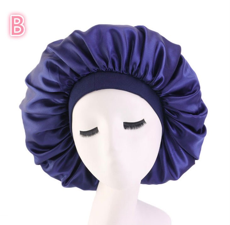 Beauty print Satin silk Bonnet sleep night cap - AURA