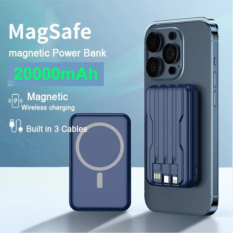 Magnetic Power Bank 20000mAh 10W Wireless Fast Charging Portable Battery - AURA
