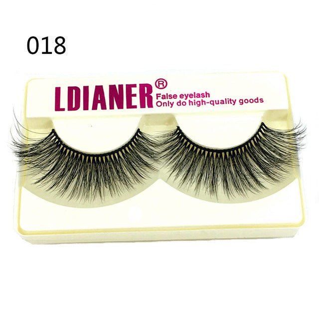 Mink Eyelashes 25mm Wispy Fluffy Fake Lashes - AURA