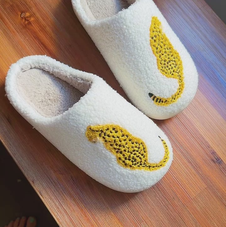 Sitting So Cool Cheetah Lounge Slippers - AURA